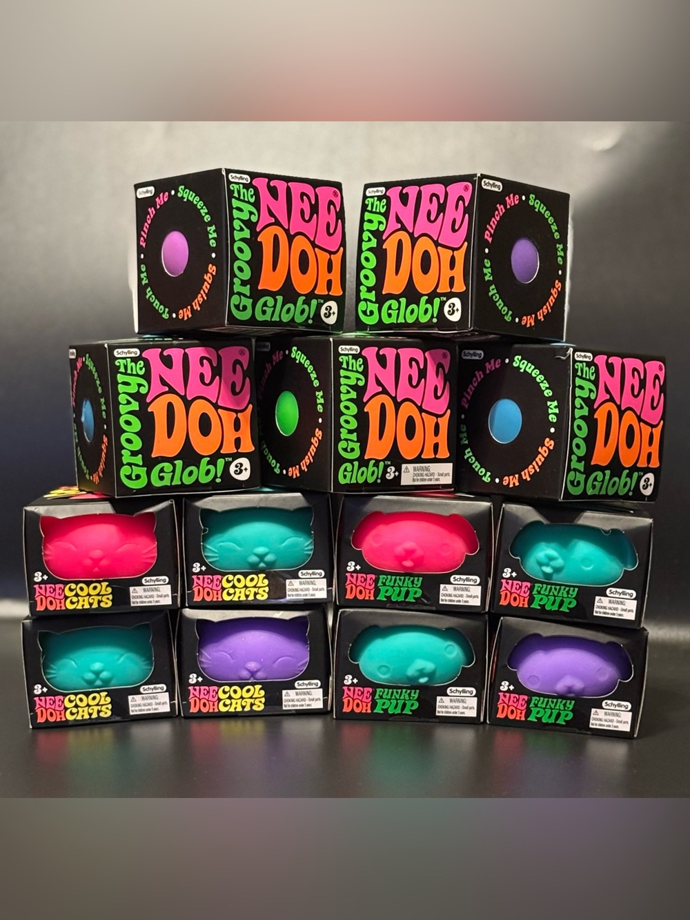 Huge NeeDoh Bundle - Funky Pup Cool Cat and Groovy Glob